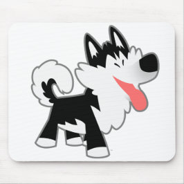 Alfombrilla De Ratón Cute Cartoon Siberian Husky Mousepad