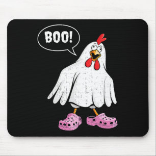 Alfombrilla De Ratón Cute Chicken Boo con zapatos rosas divertido Hallo