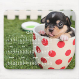 Alfombrilla De Ratón Cute Chihuahua Calendar 2018 Mouse Pad