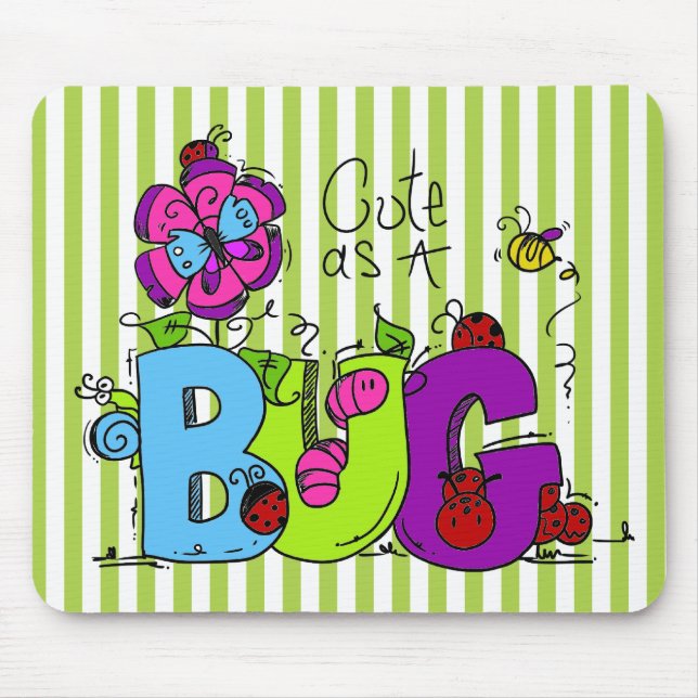 Alfombrilla De Ratón Cute como un Bug Mousepad (Frente)