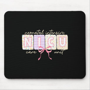 Alfombrilla De Ratón Cute Coquette Bow Spring Nicu Enfermera