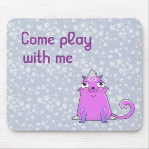 Alfombrilla De Ratón Cute cryptokitty Bella quiere jugar