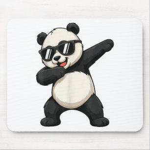 Alfombrilla De Ratón Cute Dabbing Panda Traje De Oso Niño Adolescente H