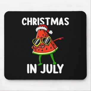 Alfombrilla De Ratón Cute Dabbing Sandía Navidad En Julio Verano V
