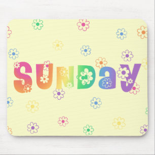 Alfombrilla De Ratón Cute Day Of The Week Sunday