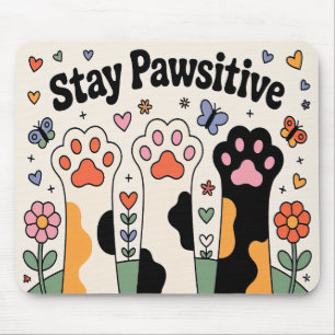 Alfombrilla De Ratón Cute Dog Lover Stay Pawsitive