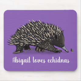 Alfombrilla De Ratón Cute echidna con ilustracion de personalizado de a
