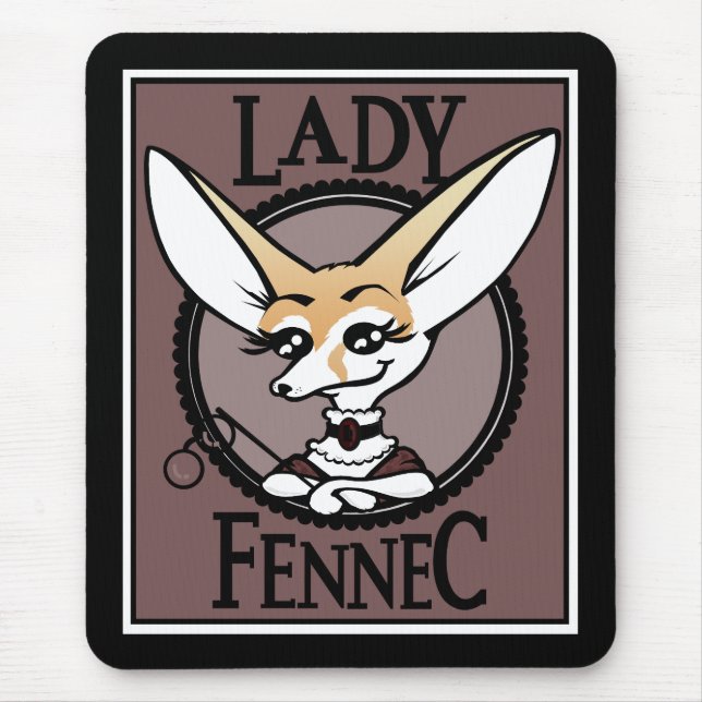 ALFOMBRILLA DE RATÓN CUTE ESTILO VINTAJE PERSONALIZADO FENNEC FOX MOUSE (Frente)