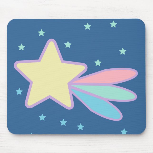 Alfombrilla De Ratón Cute Estrella Fugaz Cometa (Frente)