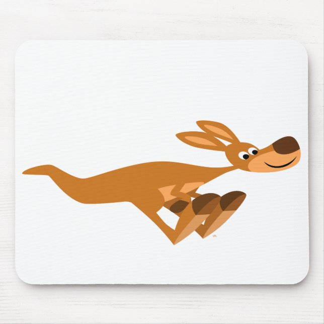 Alfombrilla De Ratón Cute Fast Personalizado Kangaroo Mousepad (Frente)