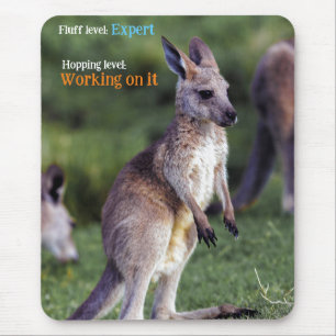 Alfombrilla De Ratón Cute fluffy joey Kangaroo