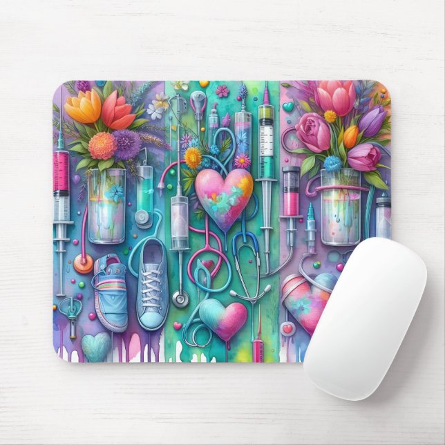 Alfombrilla De Ratón Cute/Funny RN Nurse (Con ratón)