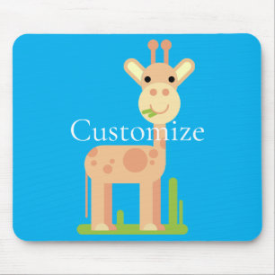 Alfombrilla De Ratón Cute Giraffe Munching Thunder_Cove