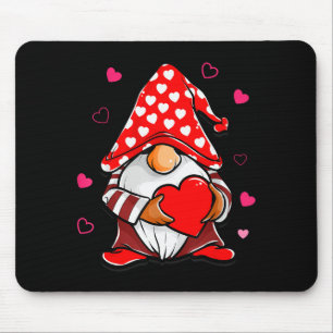 Alfombrilla De Ratón Cute gnomo de San Valentín que sostiene globo aero