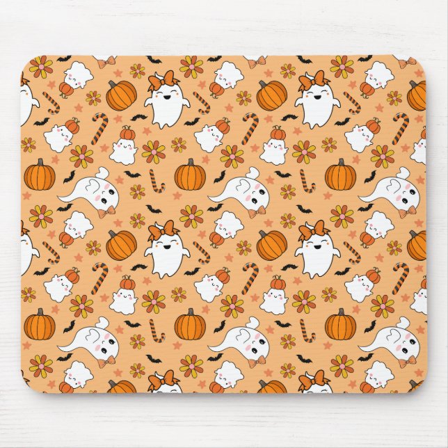 Alfombrilla De Ratón Cute Halloween (Frente)