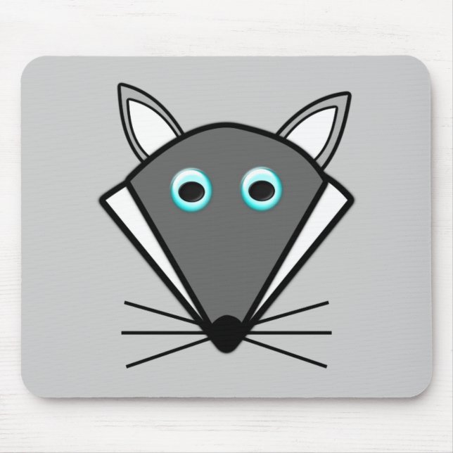 Alfombrilla De Ratón Cute Halloween Wolf Mousepad (Frente)