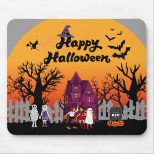 Alfombrilla De Ratón Cute Happy Halloween