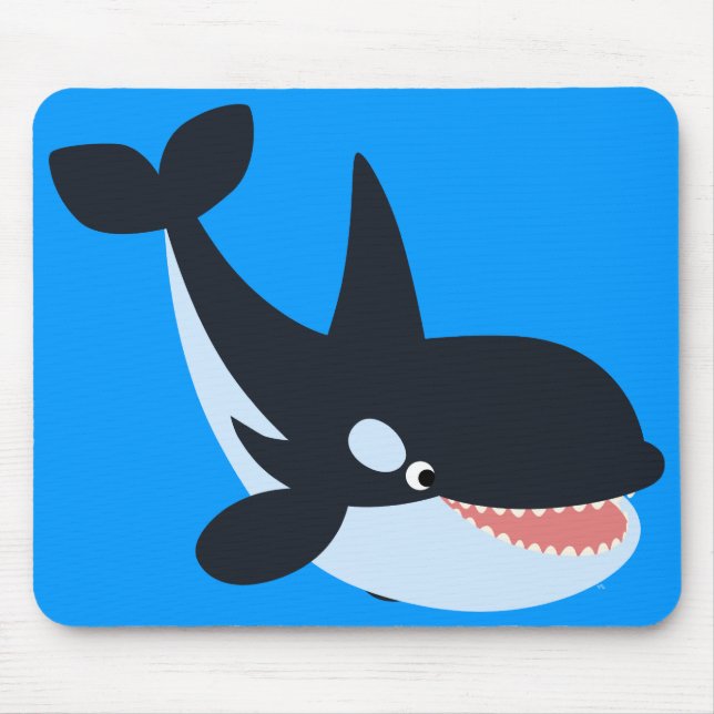 Alfombrilla De Ratón Cute Happy Personalizado Killer Whale Mousepad (Frente)