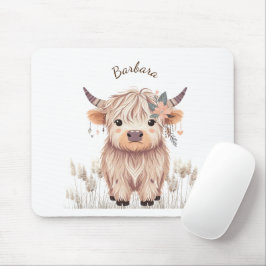Alfombrilla De Ratón Cute Highland Cow
