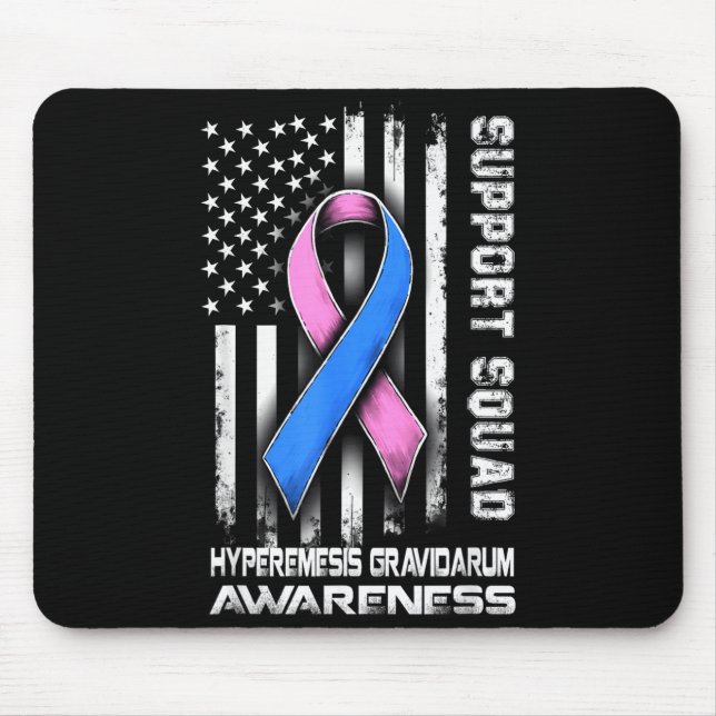 Alfombrilla De Ratón Cute Hyperemesis Awareness Gravidarum Squad Suppor (Frente)