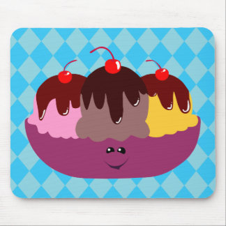 Alfombrilla De Ratón Cute Ice Cream Bowl