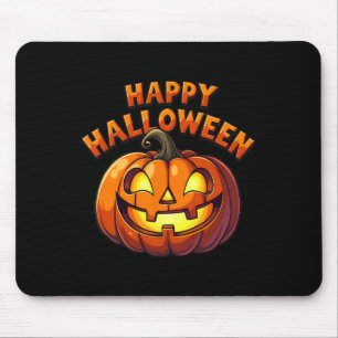 Alfombrilla De Ratón Cute Jack O'lantern Calabaza feliz Halloween