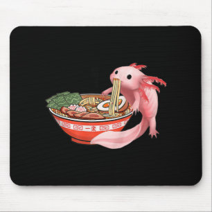 Alfombrilla De Ratón Cute Kawaii Anime Axolotl Noodles japoneses de Ram