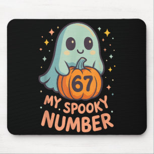 Alfombrilla De Ratón Cute kawaii fantasma calabaza 67 meme divertido ma