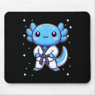Alfombrilla De Ratón Cute Kawaii Karate Axolotl Artes Marciales