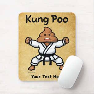 Alfombrilla De Ratón Cute Kung Poo Karate