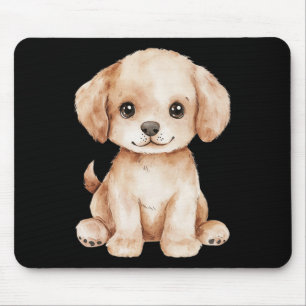 Alfombrilla De Ratón Cute Labrador cachorros papá mamá recuperador perr