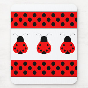 Alfombrilla De Ratón Cute Ladybug Mousepad