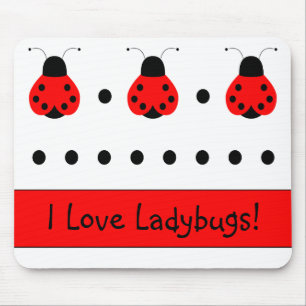 Alfombrilla De Ratón Cute Ladybug Mousepad