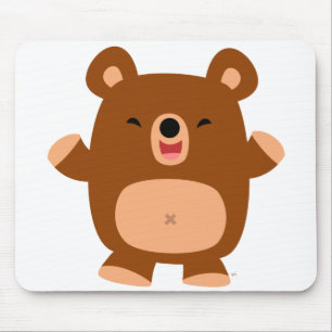 Alfombrilla De Ratón Cute Laughing Personalizado Bear mousepad