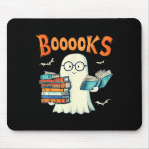 Alfombrilla De Ratón Cute libro fantasma leyendo libros de profesores d