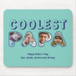 Alfombrilla De Ratón Cute papá cortó foto de familia Personalizado del 