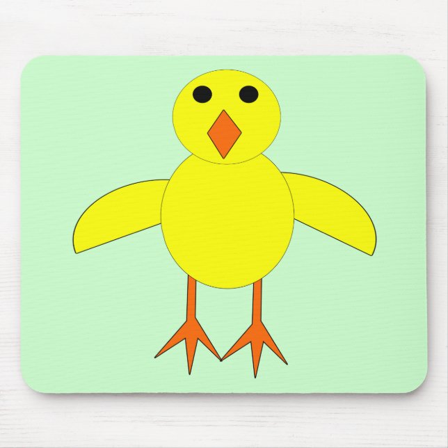 Alfombrilla De Ratón Cute Pascua de Chick Mousepad (Frente)