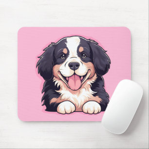 Alfombrilla De Ratón Cute Peeking Bernese Mountain Dog Mouse Pad