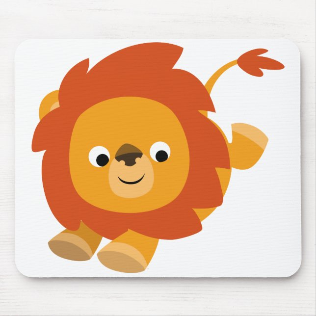 Alfombrilla De Ratón Cute Perky Personalizado Lion Mousepad (Frente)