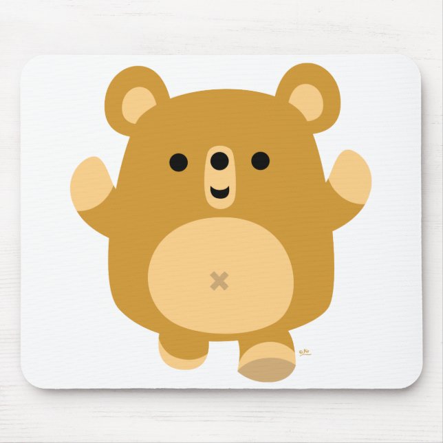 Alfombrilla De Ratón Cute Personalizado Affectionate Bear mousepad (Frente)