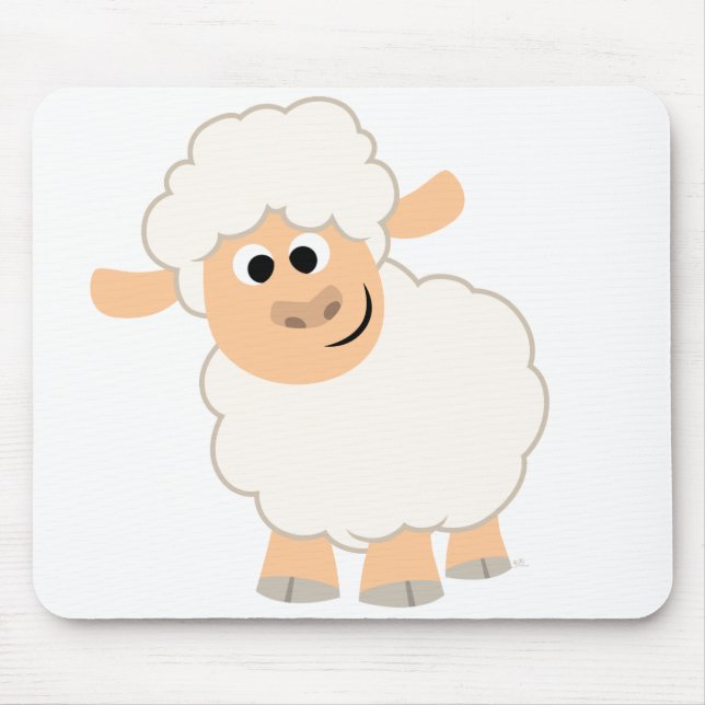 Alfombrilla De Ratón Cute Personalizado Sheep Mousepad (Frente)