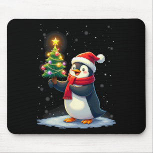 Alfombrilla De Ratón Cute pingüino árbol de Navidad Pajama Chicas niños
