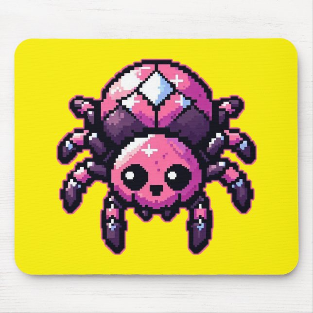 Alfombrilla De Ratón Cute Pixel Spider (Frente)