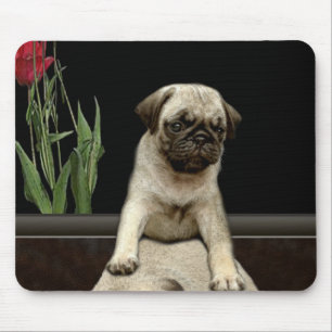 Alfombrilla De Ratón Cute Pug Puppy Dog Lovers Gift Series
