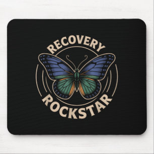 Alfombrilla De Ratón Cute Recovery Rockstar Change Counseling Crew Pt