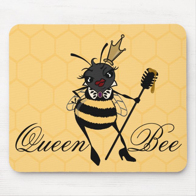 ALFOMBRILLA DE RATÓN CUTE REINA BEE HORIZONTAL HONEYCOMB MOUSE PAD (Frente)