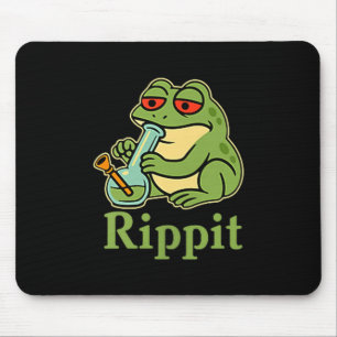 Alfombrilla De Ratón Cute Rippit Stoner Frog Fumando Stoner