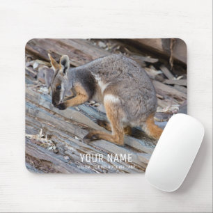 Alfombrilla De Ratón Cute Rock Wallaby Animal Wildlife Australia