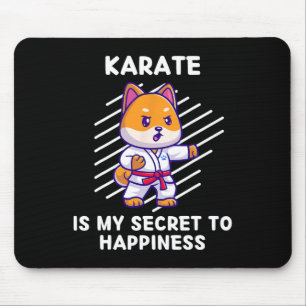 Alfombrilla De Ratón Cute Shi Inu Karate Es Mi Secreto Para La Felicida