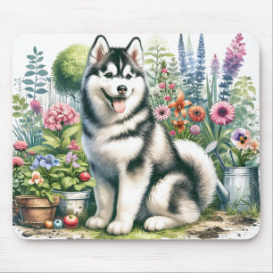 Alfombrilla De Ratón Cute Siberian Husky